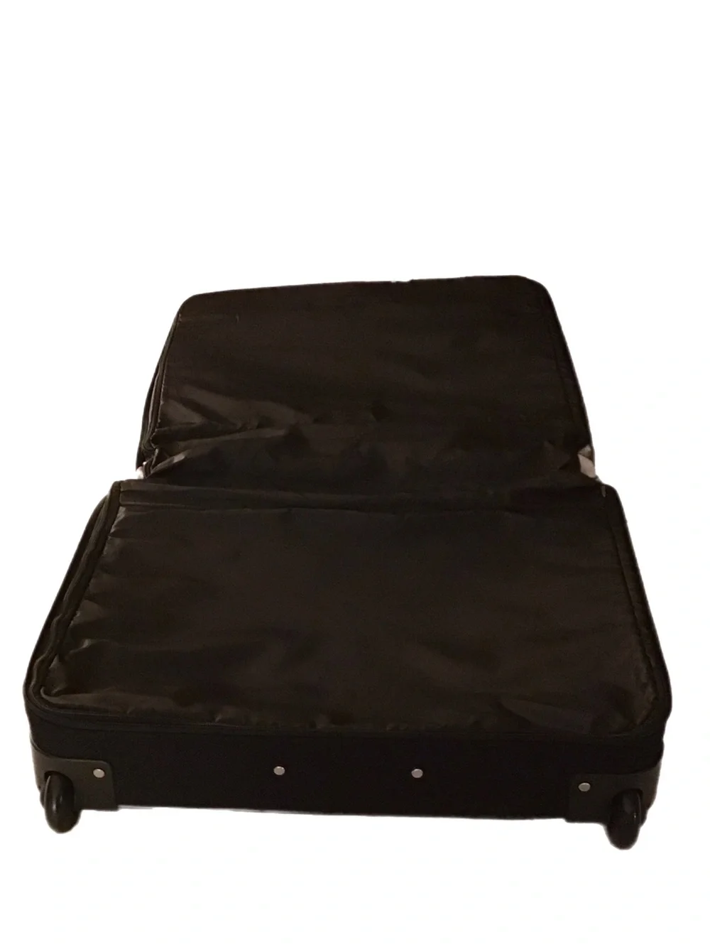 Vintage Samsonite 1910 Wheeled Black Travel Garment Bag with Telescoping Handle